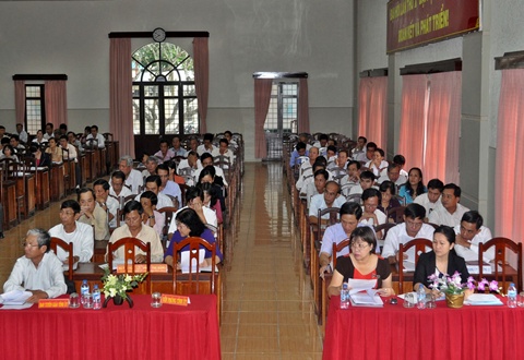 Đại biểu dự hội nghị. (Ảnh: Đặng Bảy)